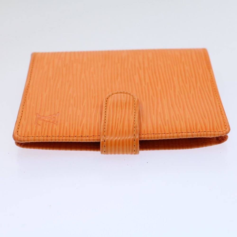 LOUIS VUITTON Epi Porte Billets Compact Bifold Wallet Mandarin M6355H Auth 58865 - Picture 4 of 16